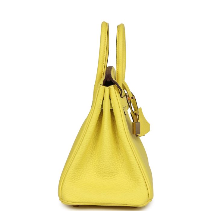 Handmade Bag HSOB(HSS) 25 Lime Verso Clemence Rose Gold Hardware - 图片 3
