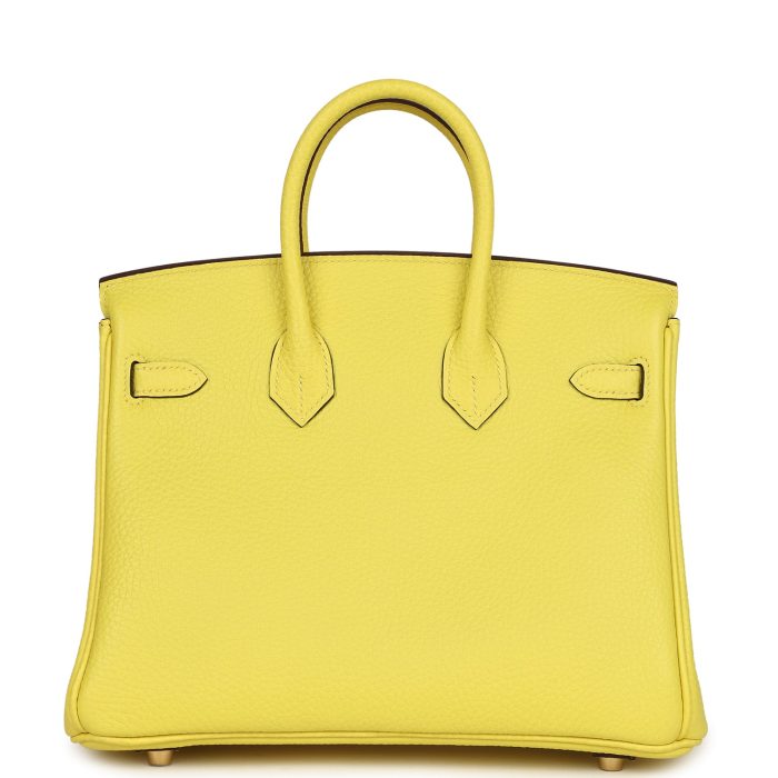 Handmade Bag HSOB(HSS) 25 Lime Verso Clemence Rose Gold Hardware - 图片 4