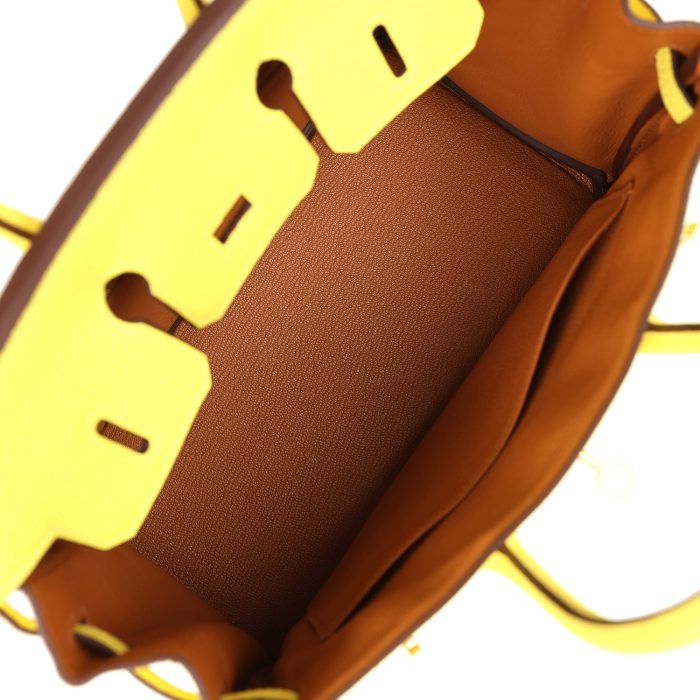Handmade Bag HSOB(HSS) 25 Lime Verso Clemence Rose Gold Hardware - 图片 6