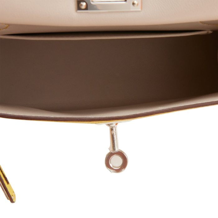 Handmade HKS 20 Jaune de Naples Verso Chèvre Palladium Hardware