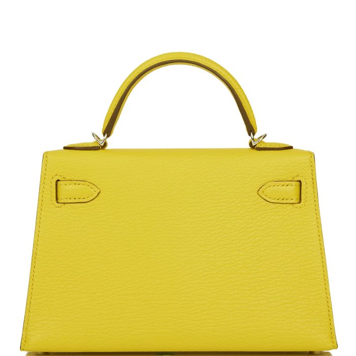 Handmade HKS 20 Jaune de Naples Verso Chèvre Palladium Hardware - 图片 5