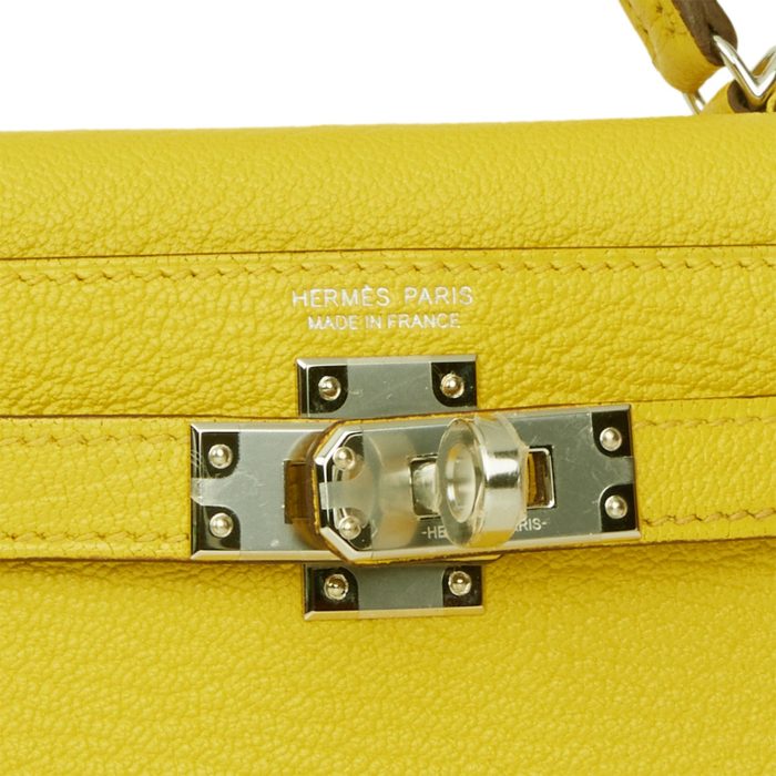 Handmade HKS 20 Jaune de Naples Verso Chèvre Palladium Hardware - 图片 8