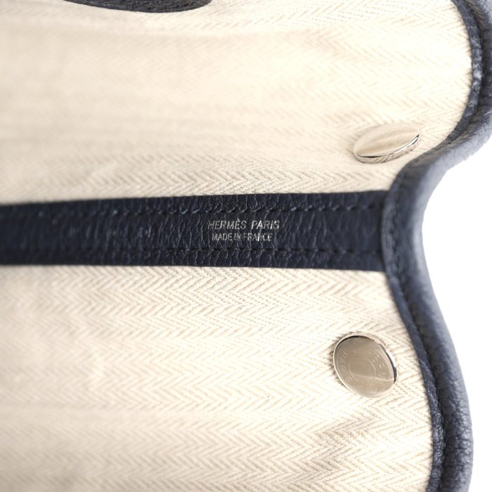 Handmade Bag HGP 30 Bleu Nuit Negonda Palladium Hardware - 图片 8