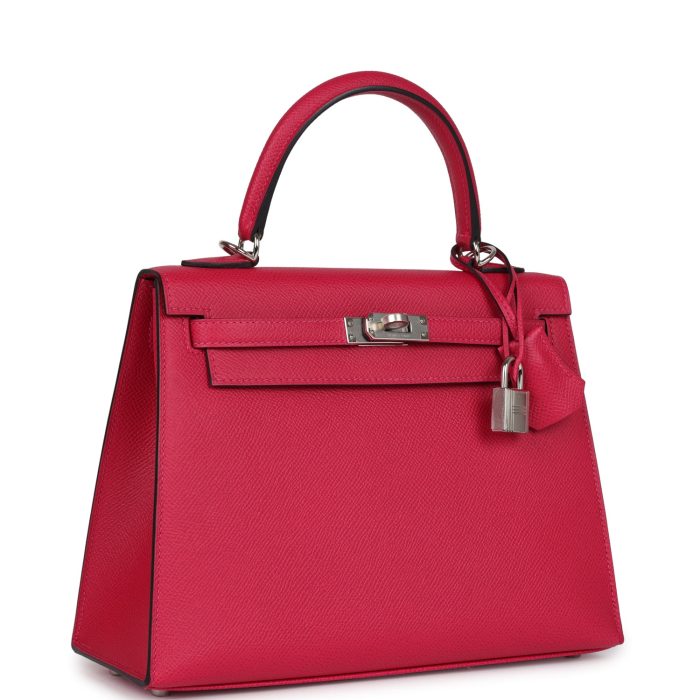 Handmade HKS 25 Framboise Verso Epsom Palladium Hardware - 图片 2