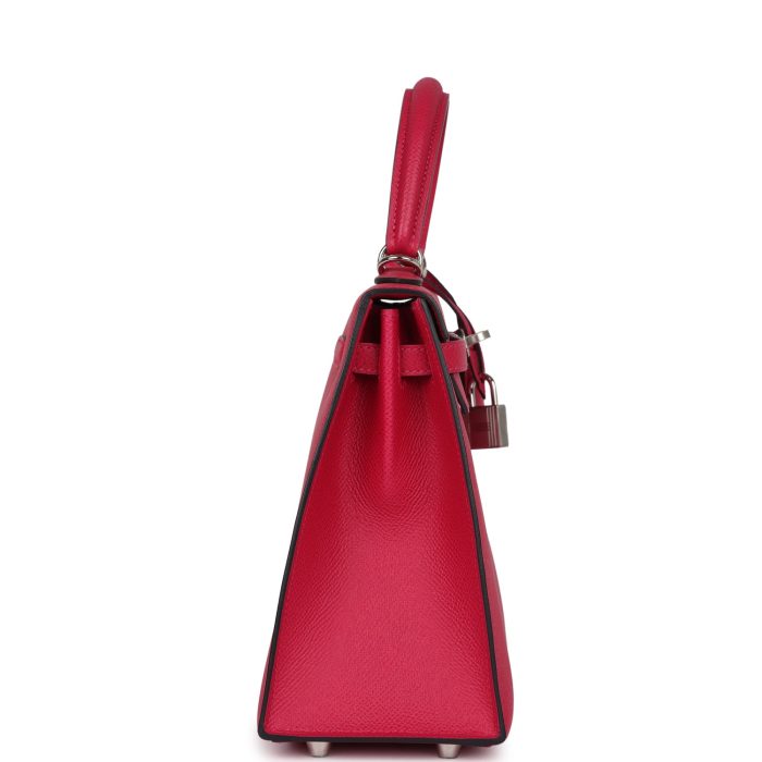 Handmade HKS 25 Framboise Verso Epsom Palladium Hardware - 图片 3