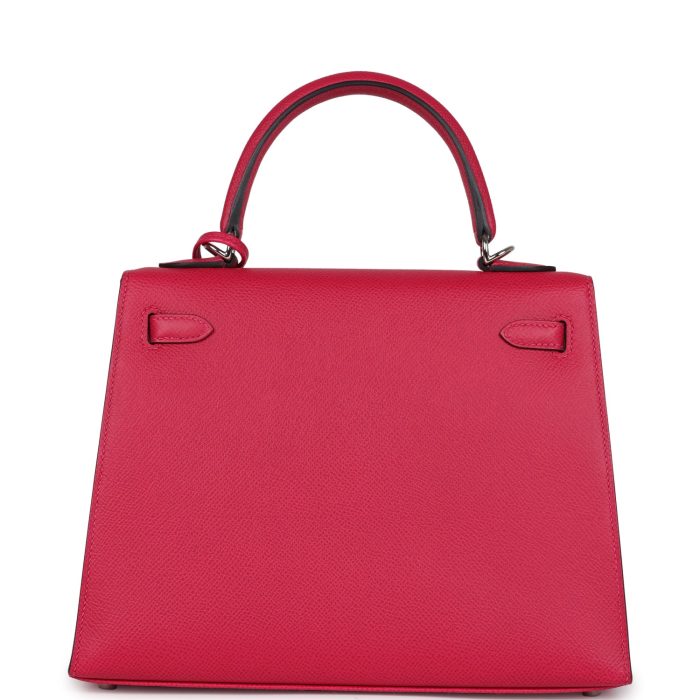 Handmade HKS 25 Framboise Verso Epsom Palladium Hardware - 图片 4