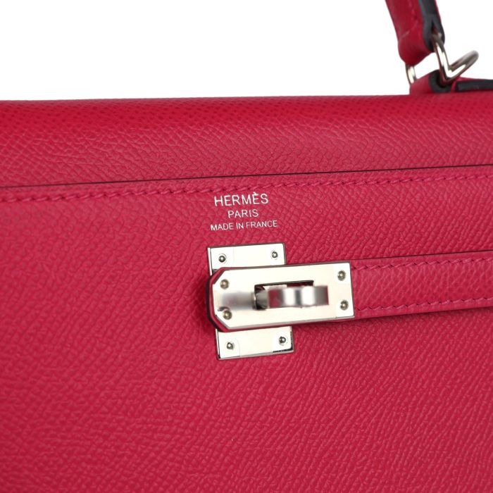 Handmade HKS 25 Framboise Verso Epsom Palladium Hardware - 图片 6