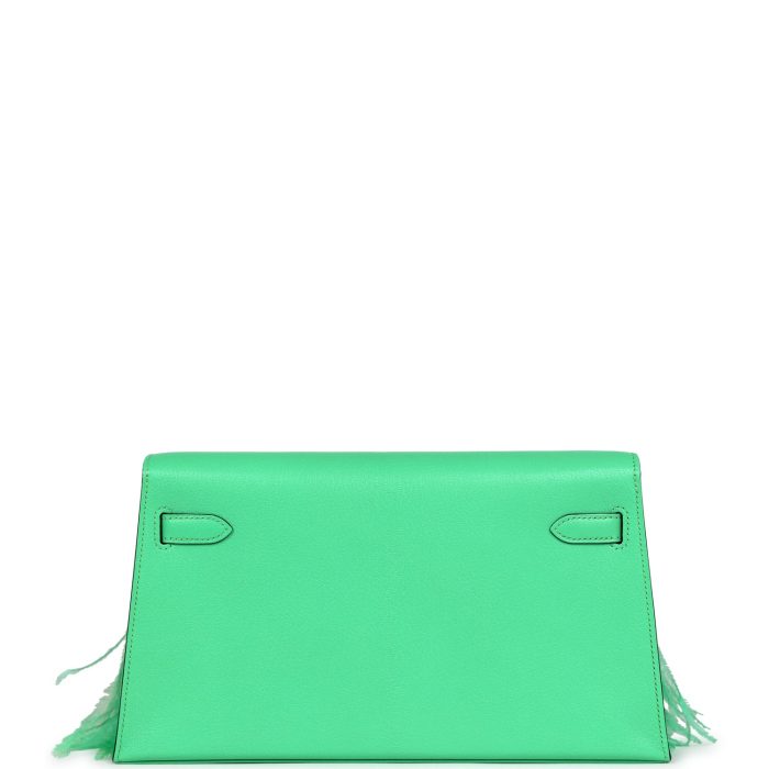 Handmade HKEF Vert Comics Chevre and Ostrich Feather Palladium Hardware - 图片 5
