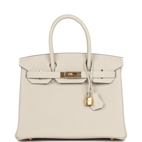 Handmade Bag HB 30 Craie Togo Gold Hardware