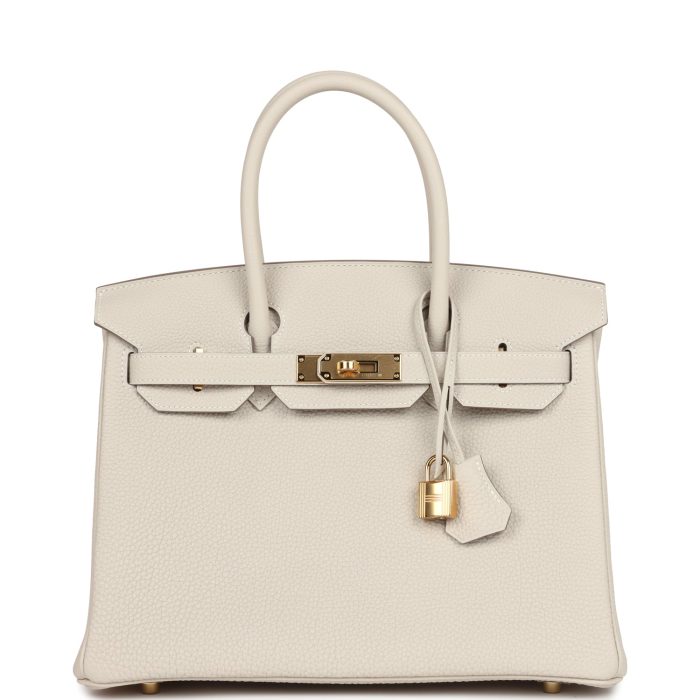 Handmade Bag HB 30 Craie Togo Gold Hardware
