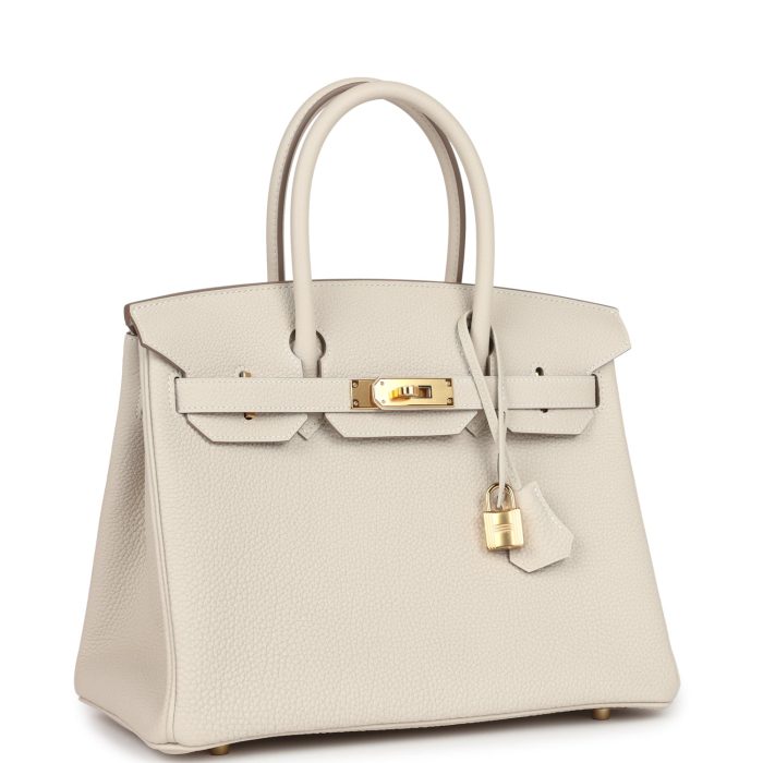 Handmade Bag HB 30 Craie Togo Gold Hardware - 图片 2