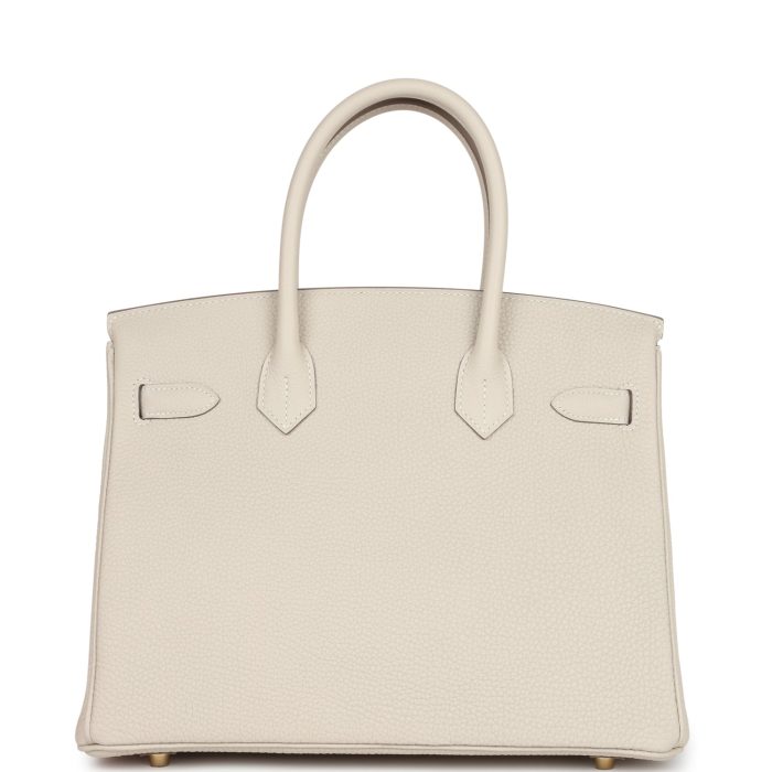 Handmade Bag HB 30 Craie Togo Gold Hardware - 图片 4