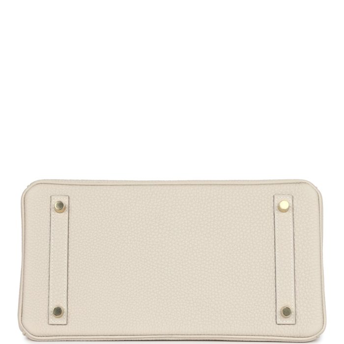 Handmade Bag HB 30 Craie Togo Gold Hardware - 图片 6