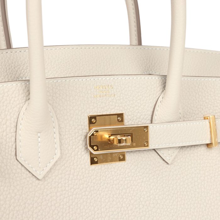 Handmade Bag HB 30 Craie Togo Gold Hardware - 图片 7