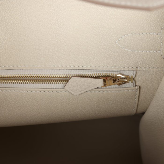 Handmade Bag HB 30 Craie Togo Gold Hardware - 图片 9