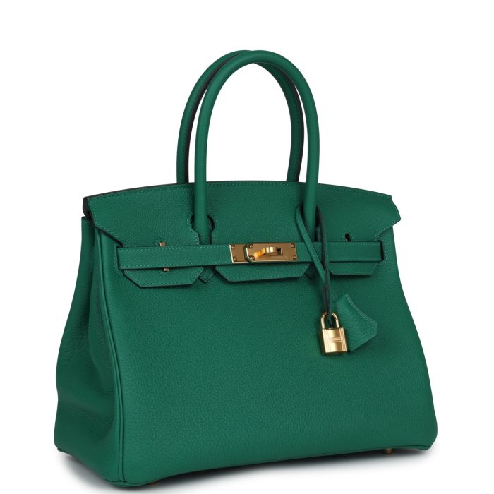 Handmade Bag HB 30 Vert Vertigo Togo Gold Hardware - 图片 2