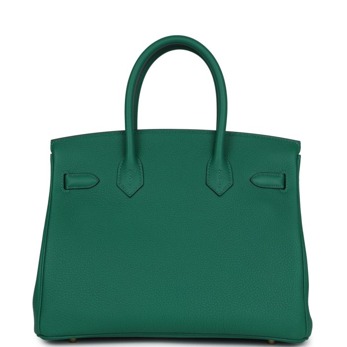 Handmade Bag HB 30 Vert Vertigo Togo Gold Hardware - 图片 4