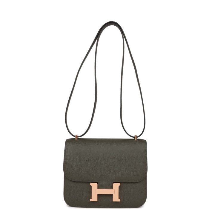 Handmade Bag HC 18 Vert de Gris Epsom Rose Gold Hardware - 图片 6