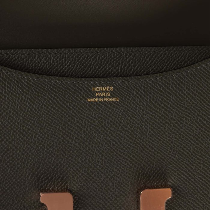 Handmade Bag HC 18 Vert de Gris Epsom Rose Gold Hardware - 图片 7