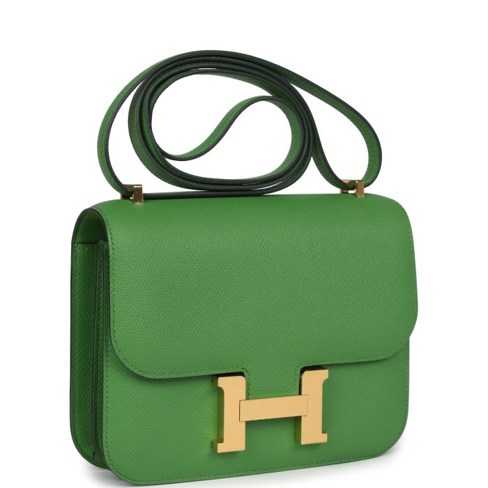 Handmade Bag HC 18 Vert Yucca Epsom Gold Hardware - 图片 2
