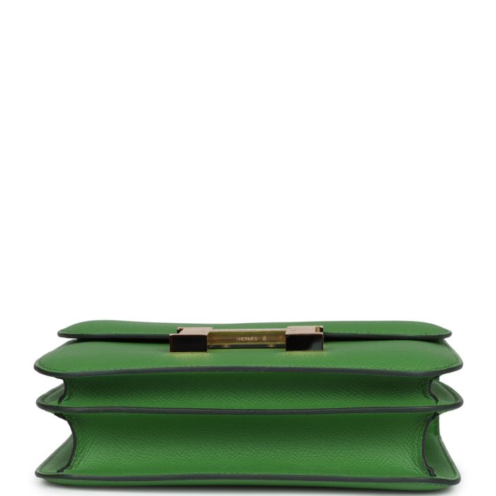 Handmade Bag HC 18 Vert Yucca Epsom Gold Hardware - 图片 5