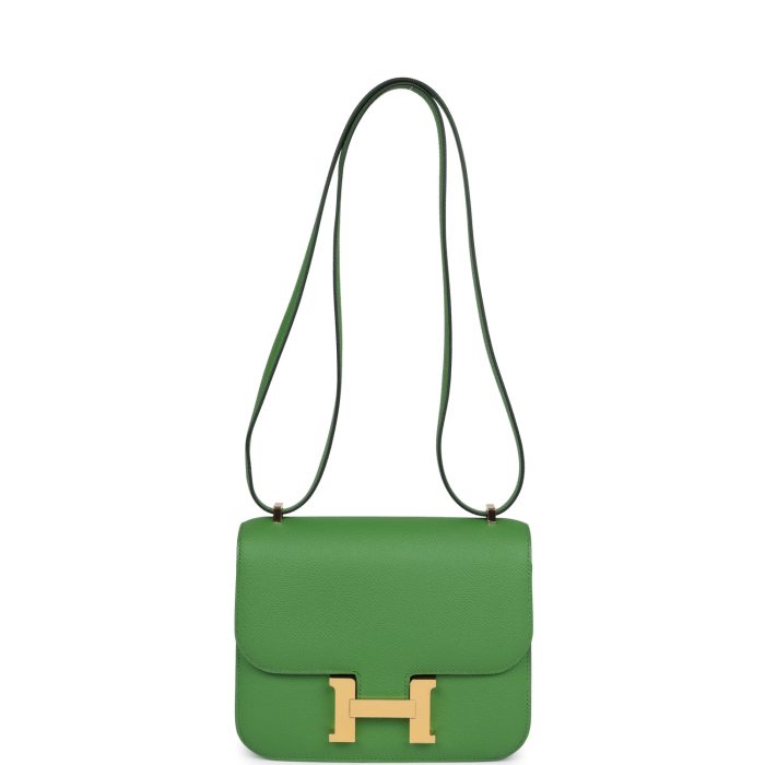 Handmade Bag HC 18 Vert Yucca Epsom Gold Hardware - 图片 6