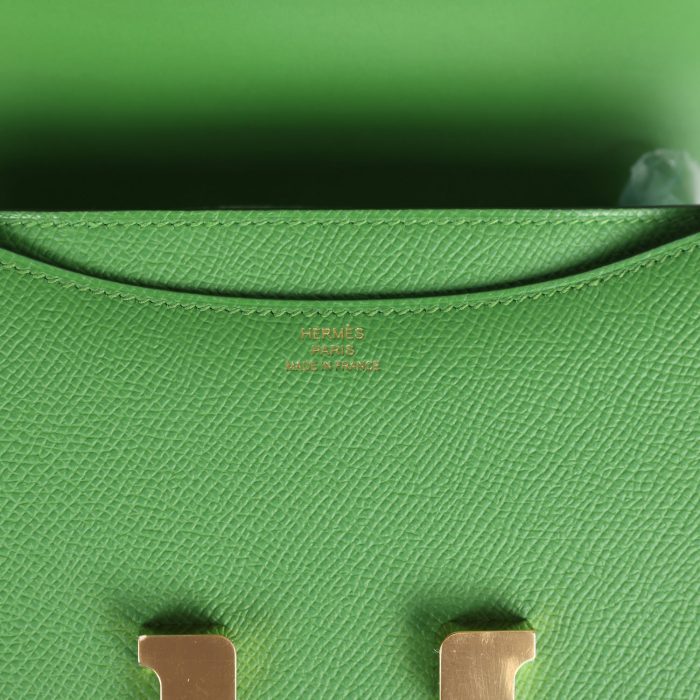 Handmade Bag HC 18 Vert Yucca Epsom Gold Hardware - 图片 7