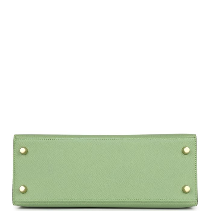 Handmade HKS 25 Vert Criquet Epsom Gold Hardware - 图片 6