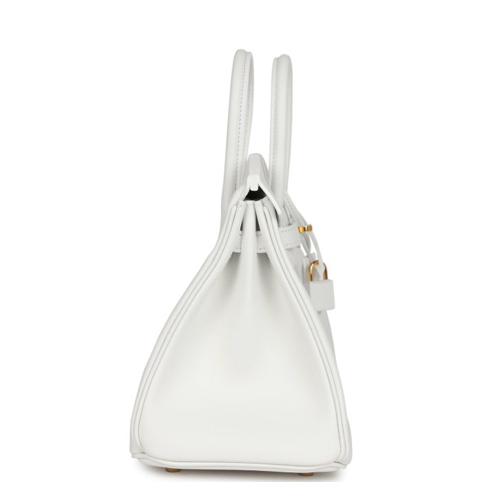 Handmade Bag HB 25 New White Swift Gold Hardware - 图片 3