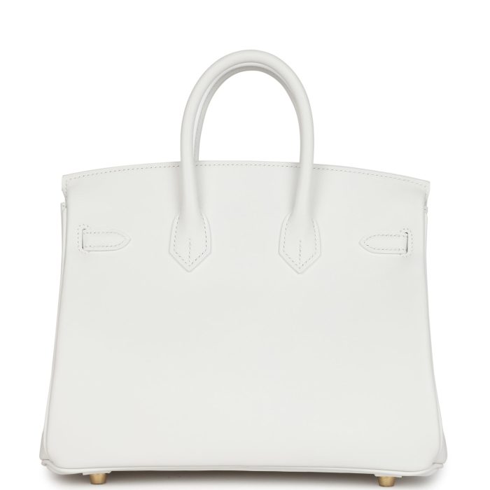 Handmade Bag HB 25 New White Swift Gold Hardware - 图片 4
