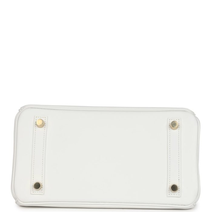 Handmade Bag HB 25 New White Swift Gold Hardware - 图片 5