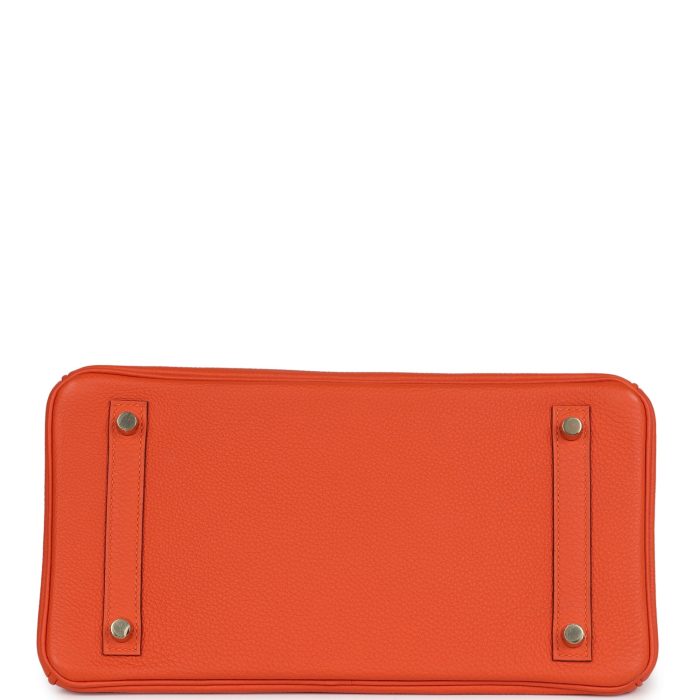 Handmade Bag HB 30 Feu Togo Gold Hardware - 图片 5