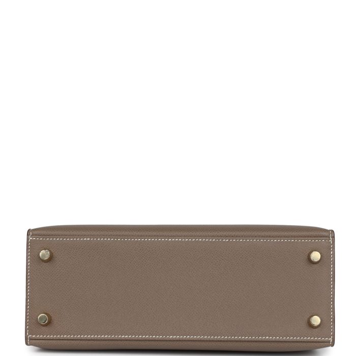 Handmade HKS 25 Etoupe Epsom Gold Hardware - 图片 6