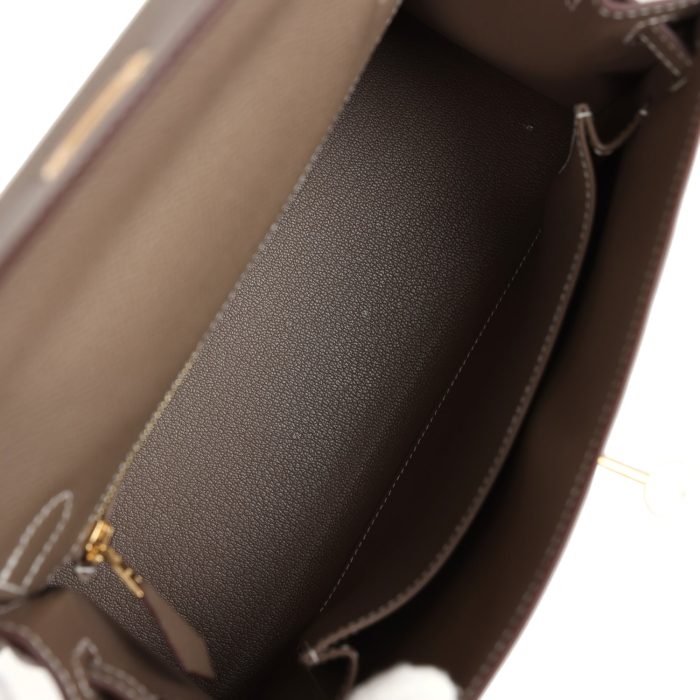 Handmade HKS 25 Etoupe Epsom Gold Hardware - 图片 8