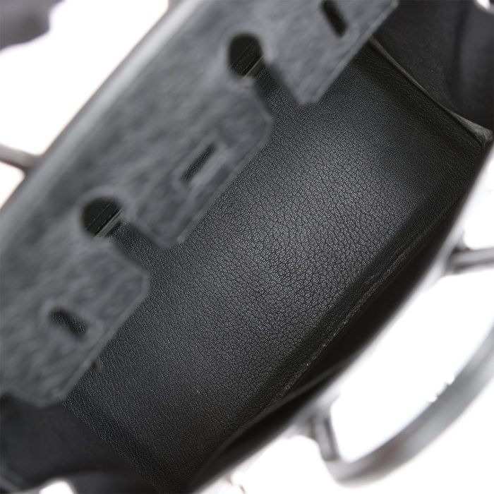 Handmade Bag HB 25 Black Ostrich Palladium Hardware - 图片 7