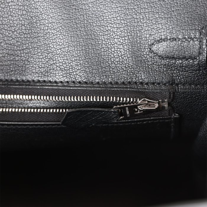 Handmade Bag HB 25 Black Ostrich Palladium Hardware - 图片 8