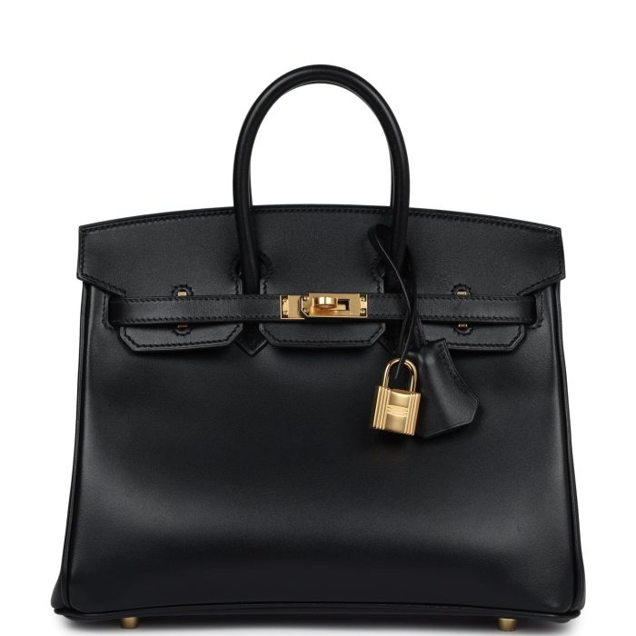 Handmade Bag HB 25 Black Box Gold Hardware