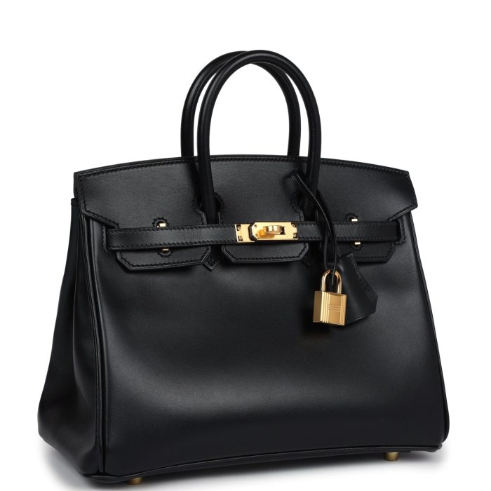 Handmade Bag HB 25 Black Box Gold Hardware - 图片 2
