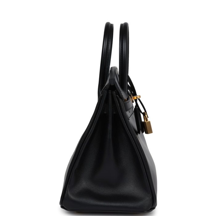 Handmade Bag HB 25 Black Box Gold Hardware - 图片 3