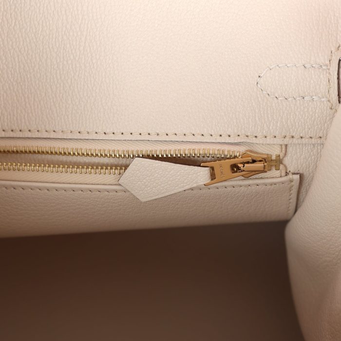 Handmade Bag HSOB(HSS) 25 Rose Sakura and Nata Chevre Brushed Gold Hardware - 图片 8