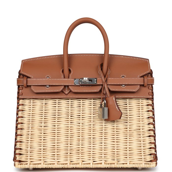 Handmade Bag HPB Sellier 25 Gold Swift Palladium Hardware
