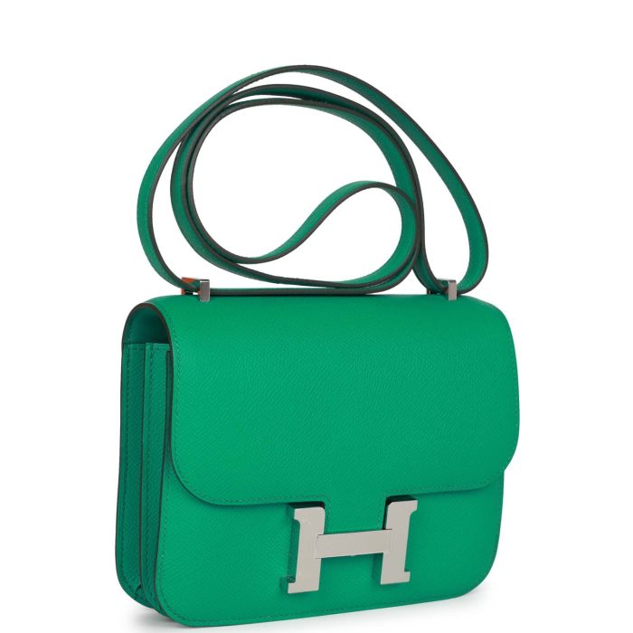 Handmade Bag HC 18 Vert Jade Epsom Palladium Hardware - 图片 2