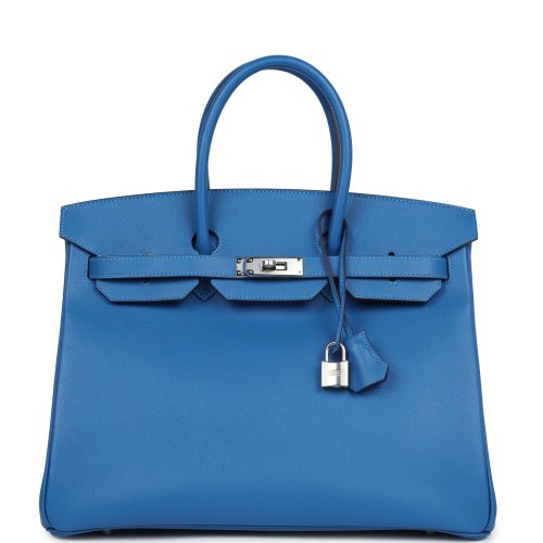 Handmade Bag HB 35 Mykonos Epsom Palladium Hardware
