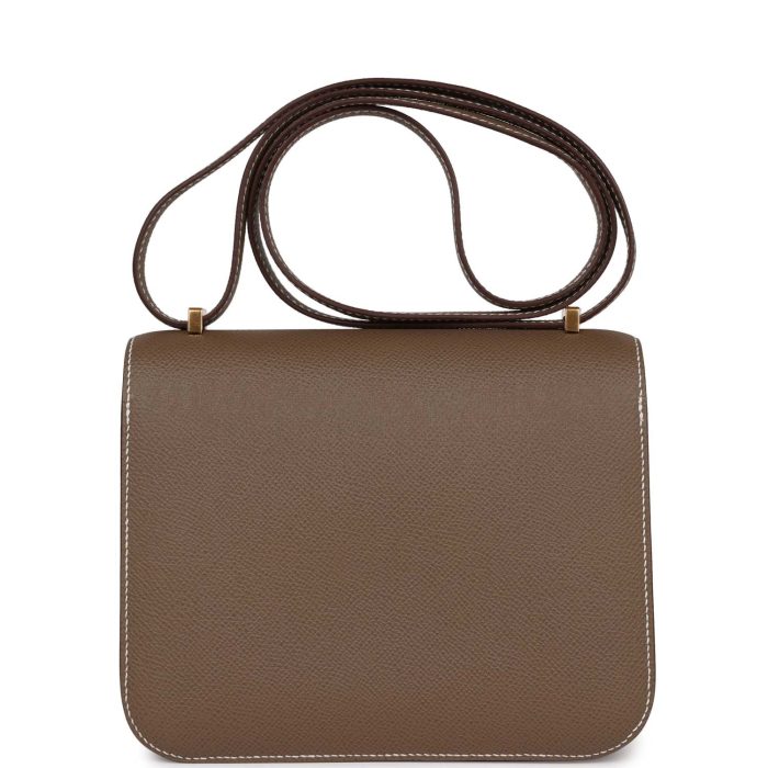 Handmade Bag HC 18 Etoupe Epsom Gold Hardware - 图片 4