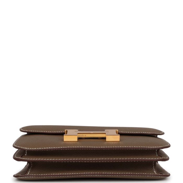 Handmade Bag HC 18 Etoupe Epsom Gold Hardware - 图片 5