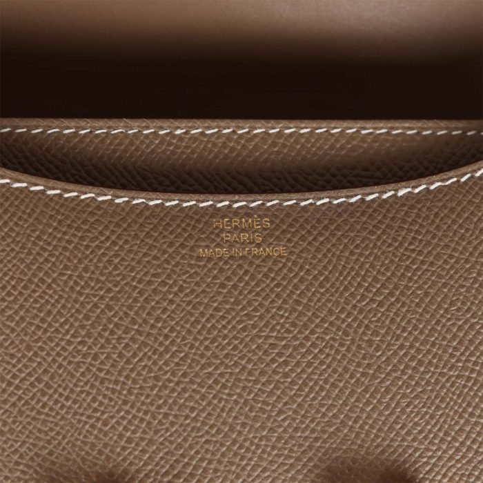 Handmade Bag HC 18 Etoupe Epsom Gold Hardware - 图片 7
