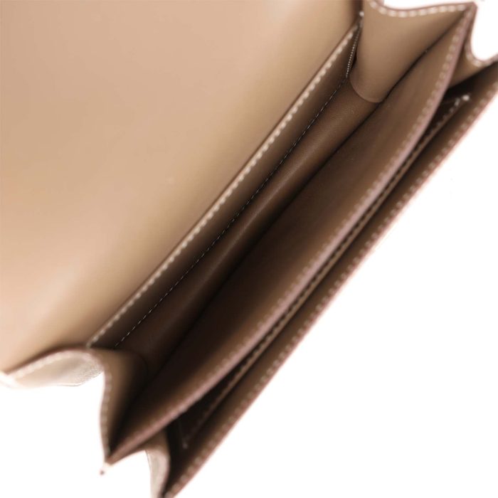 Handmade Bag HC 18 Etoupe Epsom Gold Hardware - 图片 8