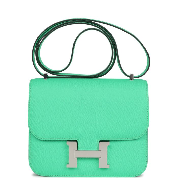 Handmade Bag HC 18 Vert Comics Epsom Palladium Hardware