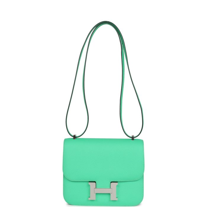 Handmade Bag HC 18 Vert Comics Epsom Palladium Hardware - 图片 6