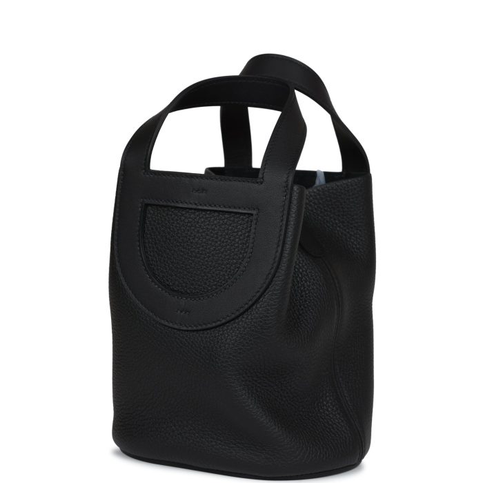 Handmade Bag HITL 18 Black Clemence and Swift Gold Hardware - 图片 2